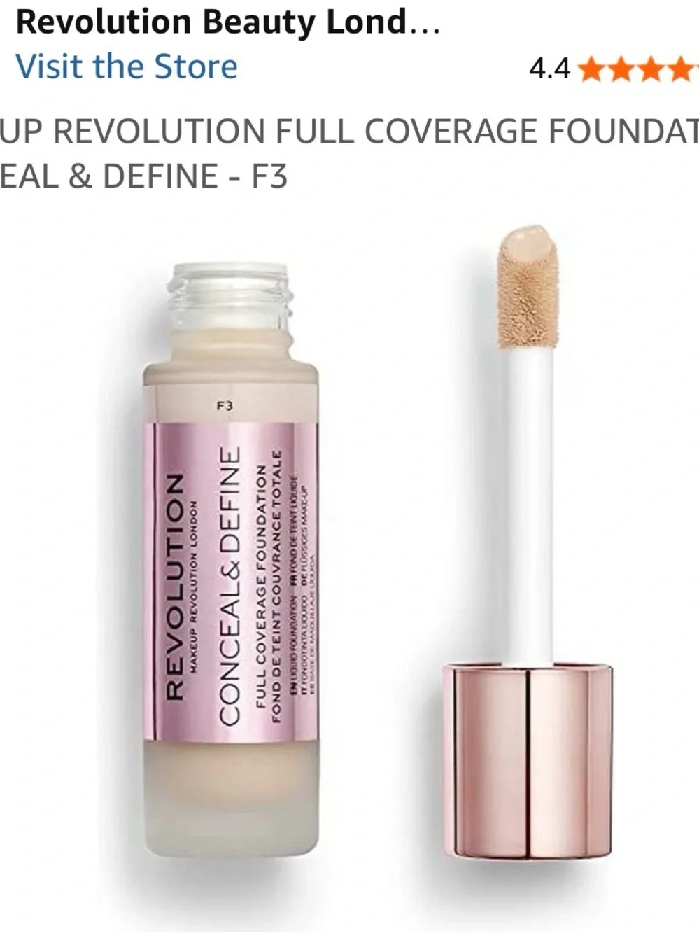 Revolution Conceal & Define Foundation Sticks — Pink Tone (F3)
